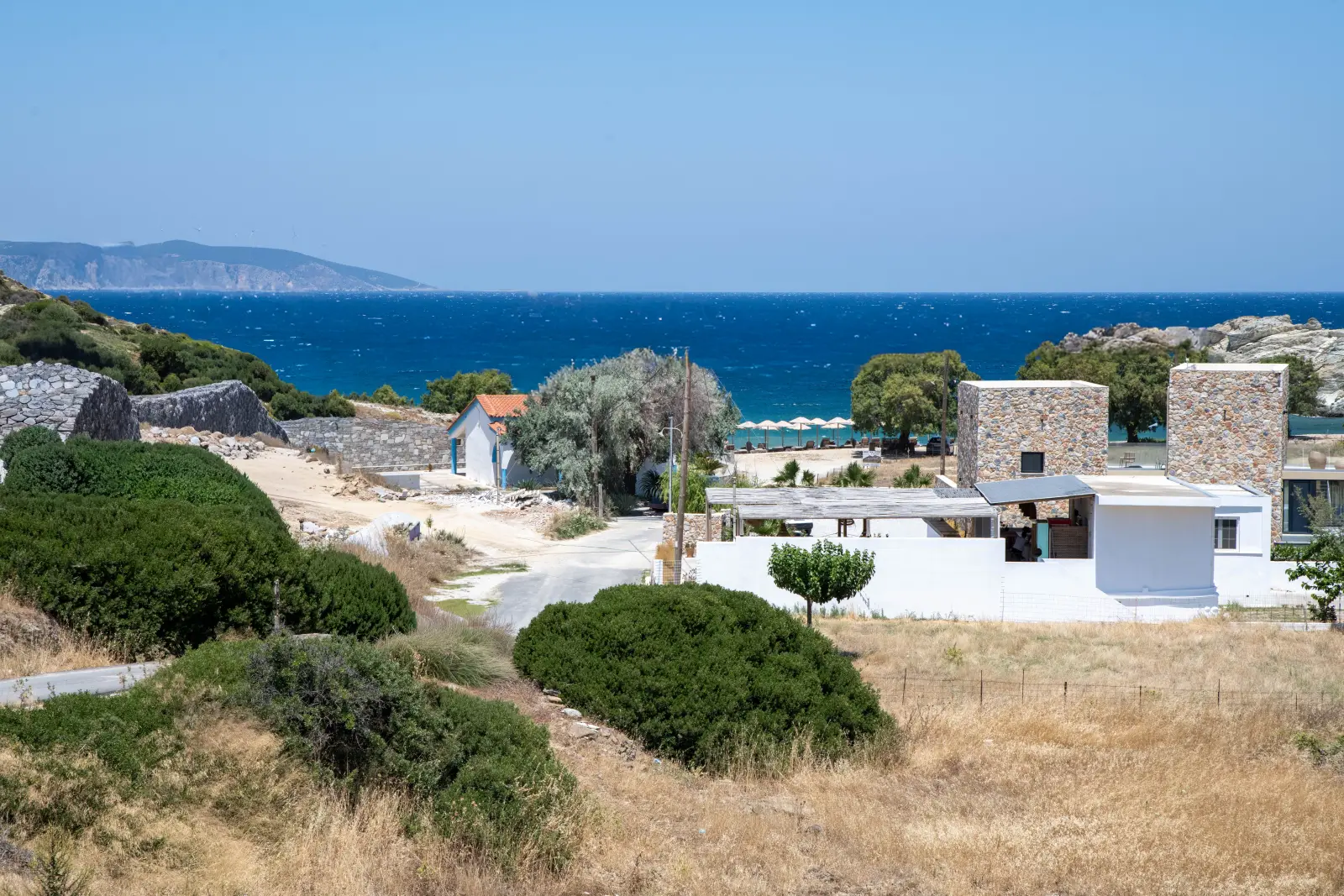 Aegean sea view from Petries, Evia